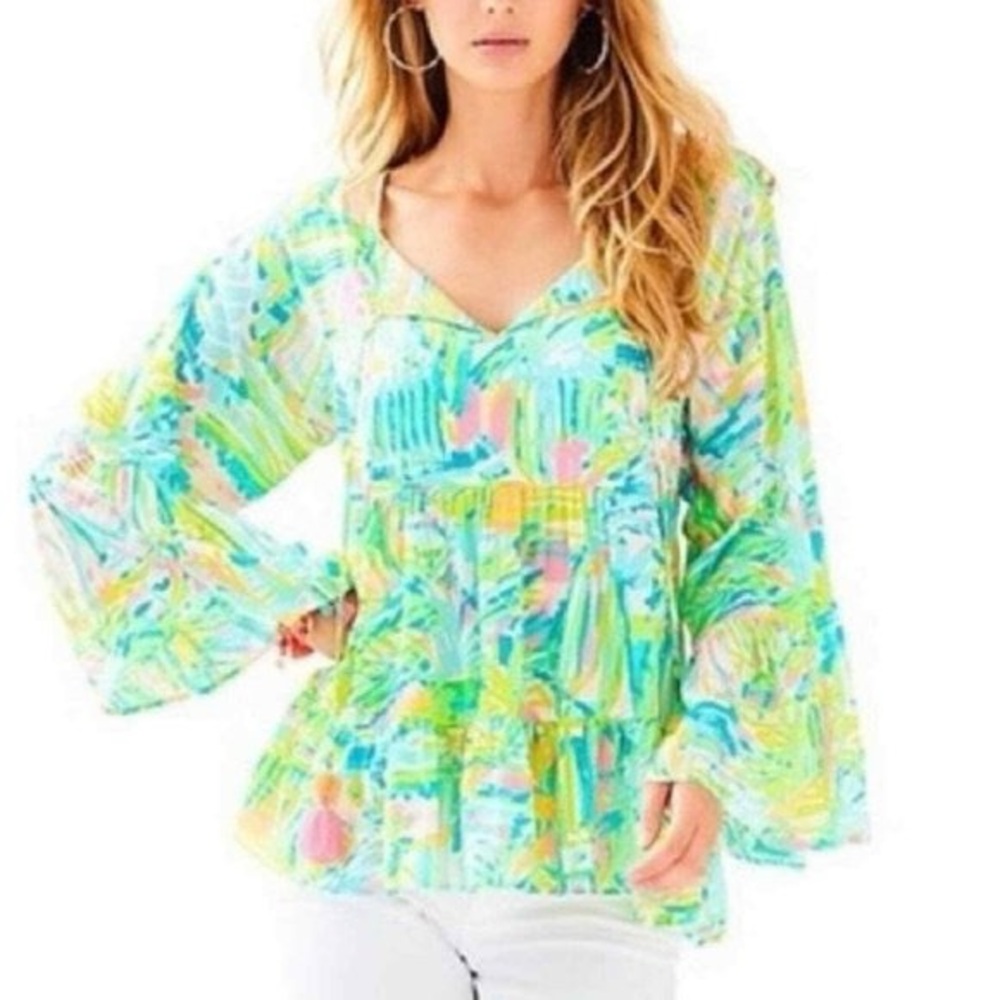 LILLY PULITZER Amisa Sea Salt Sun Top